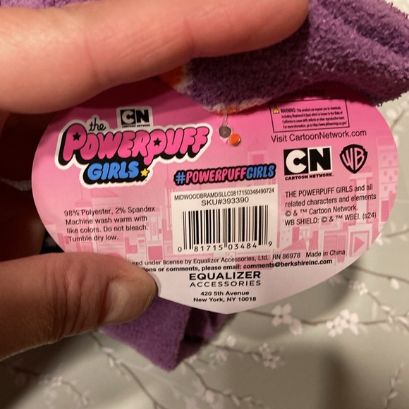 The Powerpuff Girls Fuzzy Comfy Cozy Fall Winter Bedtime Socks - Picture 6 of 6